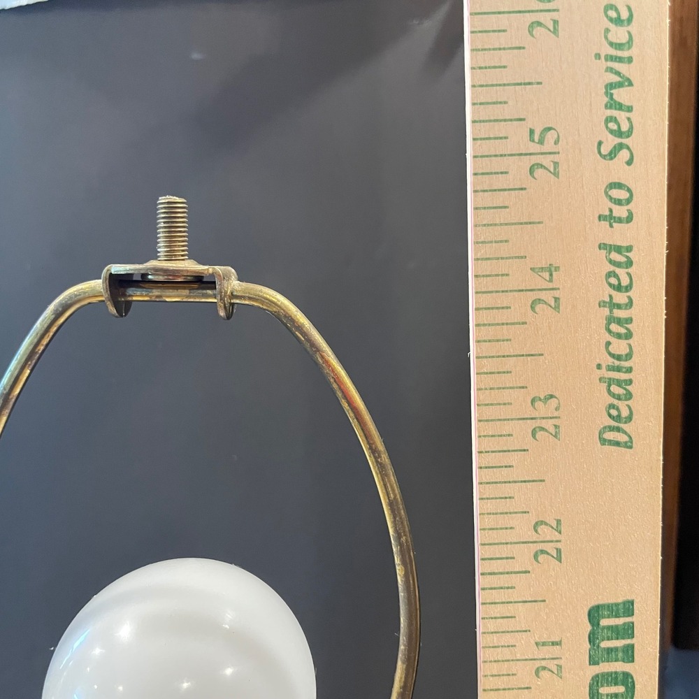Alsy Vintage Table Lamp Brass Finish Ceramic Hollywood Regency Gold Cream Large - Picture 11 of 13